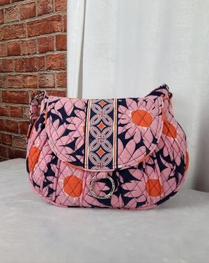 Vera Bradley Pink  Floral Print Crossbody Bag